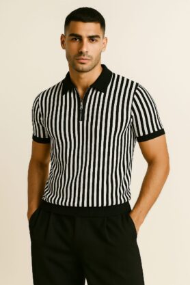 Ribbed Style Polo